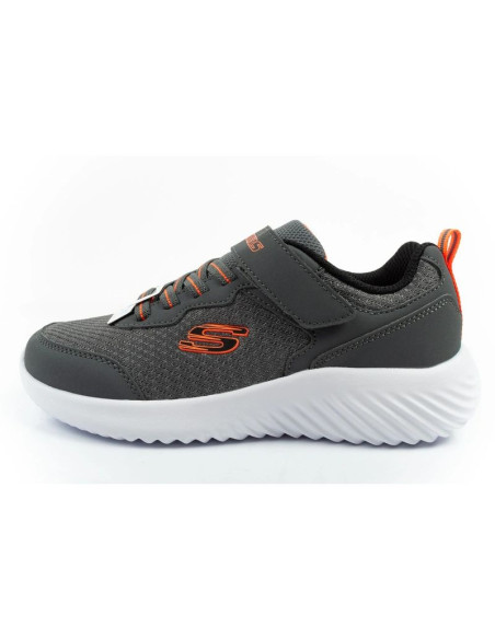 Skechers buty dziecięce sportowe bounder na rzep lekkie modne szare