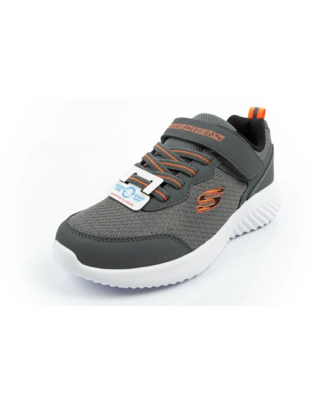 Skechers buty dziecięce sportowe bounder na rzep lekkie modne szare