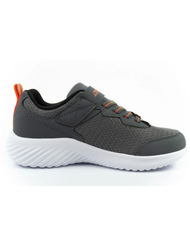 Skechers buty dziecięce sportowe bounder na rzep lekkie modne szare