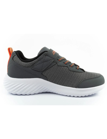 Skechers buty dziecięce sportowe bounder na rzep lekkie modne szare