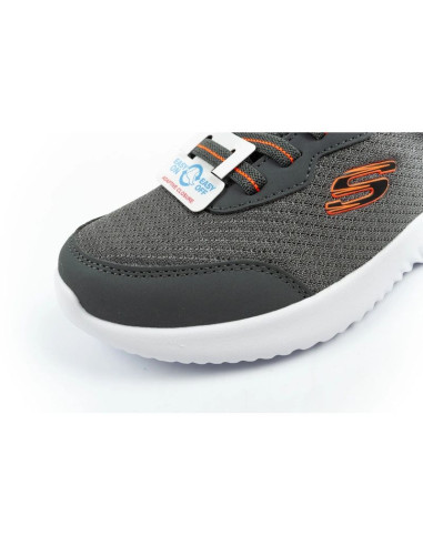 Skechers buty dziecięce sportowe bounder na rzep lekkie modne szare