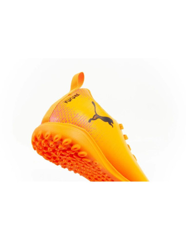 Buty dziecięce sportowe turfy puma future 8 play tt obuwie piłkarskie pomarańczowe
