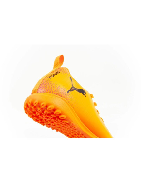 Buty dziecięce sportowe turfy puma future 8 play tt obuwie piłkarskie pomarańczowe