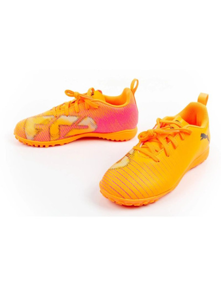 Buty dziecięce sportowe turfy puma future 8 play tt obuwie piłkarskie pomarańczowe
