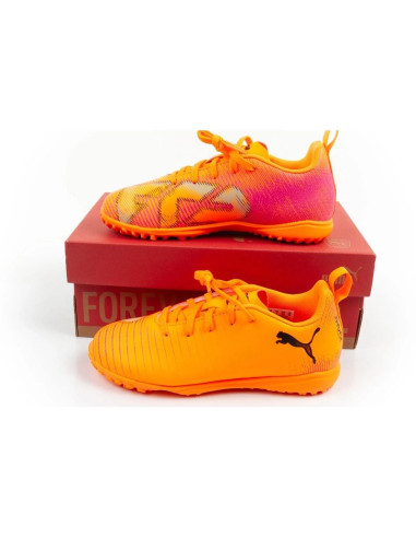 Buty dziecięce sportowe turfy puma future 8 play tt obuwie piłkarskie pomarańczowe