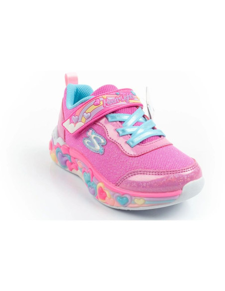 Skechers buty sportowe dziecięce s lights led dla dziewczynki na rzep
