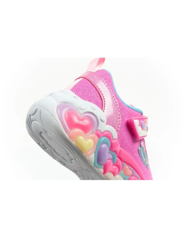 Skechers buty sportowe dziecięce s lights led dla dziewczynki na rzep