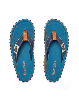 Gumbies japonki unisex islander flip-flop tricolor blue