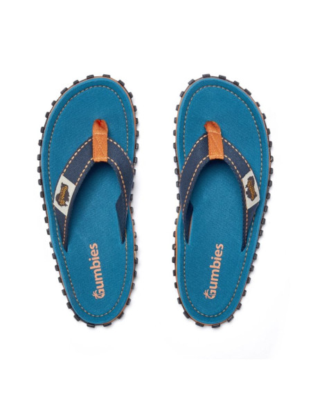 Gumbies japonki unisex islander flip-flop tricolor blue