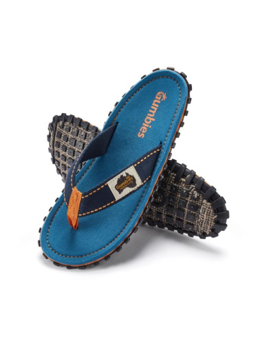 Gumbies japonki unisex islander flip-flop tricolor blue