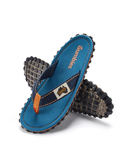 Gumbies japonki unisex islander flip-flop tricolor blue