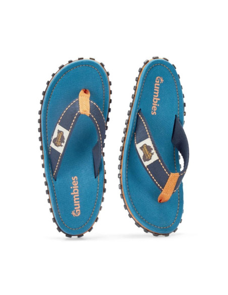 Gumbies japonki unisex islander flip-flop tricolor blue