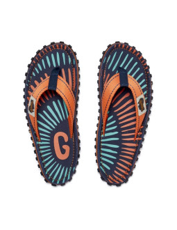 Gumbies japonki unisex islander flip-flop tangerine burst
