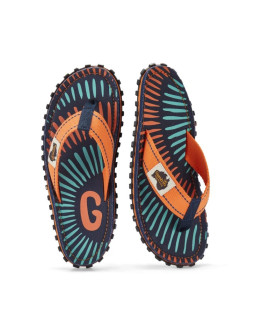 Gumbies japonki unisex islander flip-flop tangerine burst 2