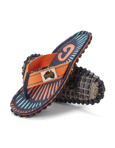 Gumbies japonki unisex islander flip-flop tangerine burst