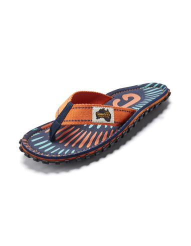 Gumbies japonki unisex islander flip-flop tangerine burst
