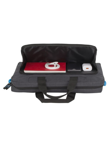 Rivacase regent 8058 43,9 cm (17.3") obudowa na messenger czarny, cyjan