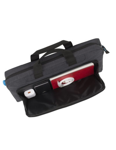 Rivacase regent 8058 43,9 cm (17.3") obudowa na messenger czarny, cyjan