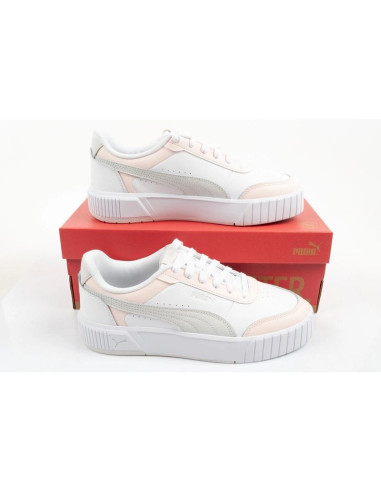 Puma buty sportowe damskie trampki carina mia skórzane białe