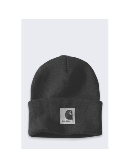 Czapka zimowa damska carhartt satin lined cuffed beanie - black