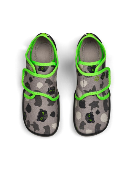 Kapcie barefoot bawełniane affenzahn movy panther (01398-80151)