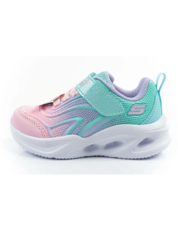 Skechers buty sportowe dziecięce color breeze led dla dziewczynki turkusowe 2