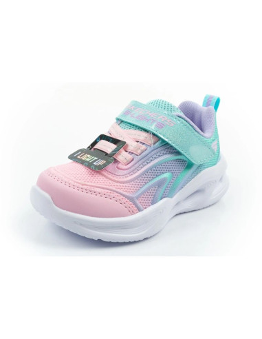 Skechers buty sportowe dziecięce color breeze led dla dziewczynki turkusowe