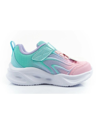 Skechers buty sportowe dziecięce color breeze led dla dziewczynki turkusowe