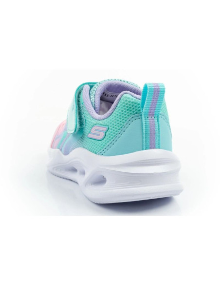 Skechers buty sportowe dziecięce color breeze led dla dziewczynki turkusowe