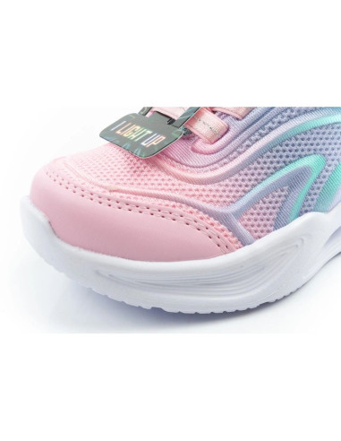 Skechers buty sportowe dziecięce color breeze led dla dziewczynki turkusowe