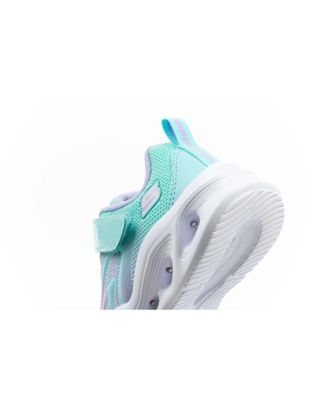 Skechers buty sportowe dziecięce color breeze led dla dziewczynki turkusowe