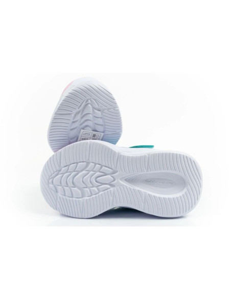 Skechers buty sportowe dziecięce color breeze led dla dziewczynki turkusowe