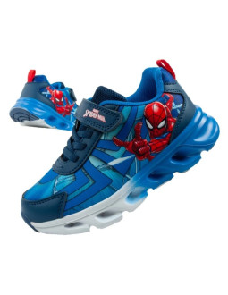 Leomil buty sportowe dziecięce sneakersy spiderman lekkie na rzep led niebieskie
