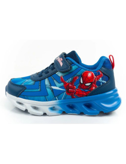 Leomil buty sportowe dziecięce sneakersy spiderman lekkie na rzep led niebieskie 2