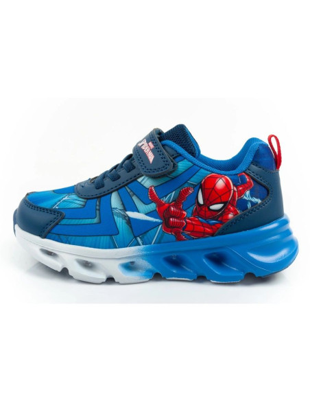 Leomil buty sportowe dziecięce sneakersy spiderman lekkie na rzep led niebieskie