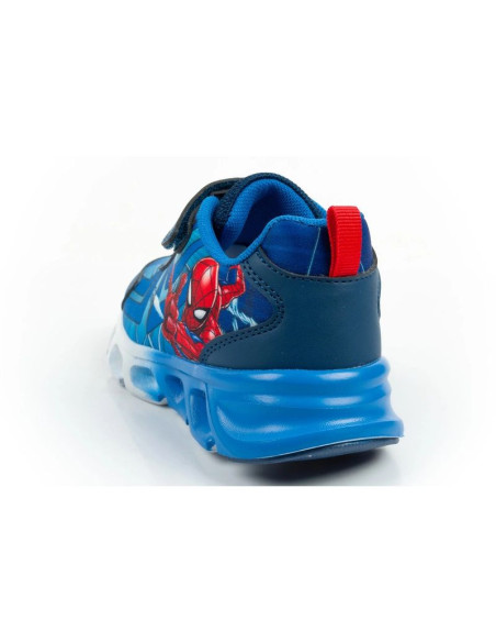 Leomil buty sportowe dziecięce sneakersy spiderman lekkie na rzep led niebieskie