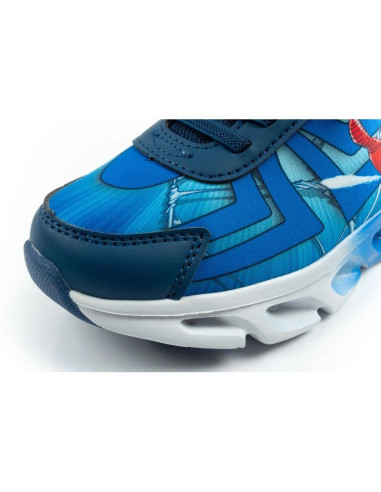 Leomil buty sportowe dziecięce sneakersy spiderman lekkie na rzep led niebieskie
