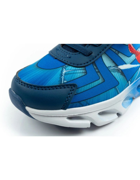 Leomil buty sportowe dziecięce sneakersy spiderman lekkie na rzep led niebieskie