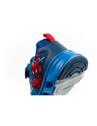 Leomil buty sportowe dziecięce sneakersy spiderman lekkie na rzep led niebieskie