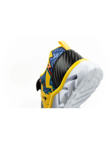 Leomil buty sportowe dziecięce sneakersy pokemon lekkie na rzep led czarne żółte