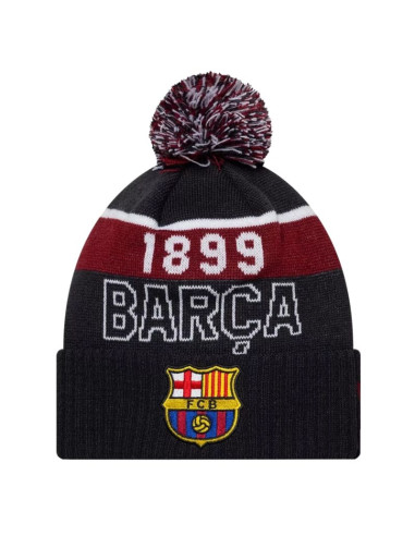 New era core sport knit beanie fc barcelona hat 60846895 granatowe one size