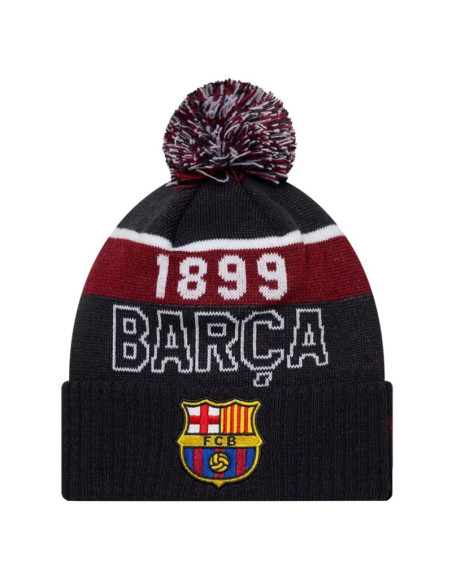 New era core sport knit beanie fc barcelona hat 60846895 granatowe one size