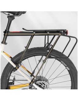 Bagażnik rowerowy rockbros 33210004001 z półką - czarny 2