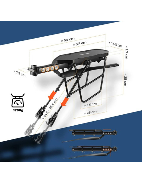 Bagażnik rowerowy rockbros rbhj-1 black diamond