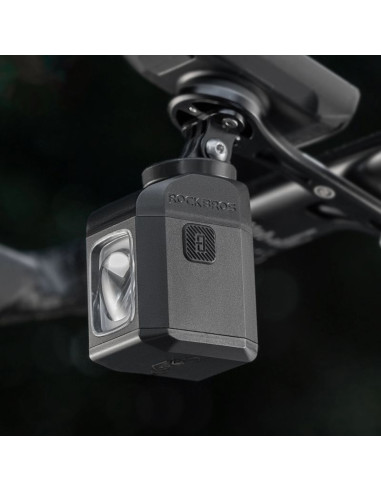 Lampka rowerowa rockbros m8 1600lm przednia z pilotem 10m akumulatorowa 4000 mah - czarna