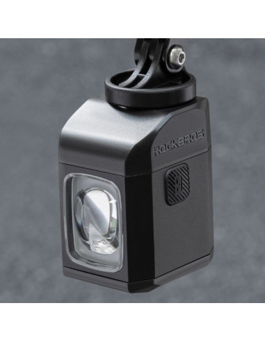 Lampka rowerowa rockbros m8 1600lm przednia z pilotem 10m akumulatorowa 4000 mah - czarna