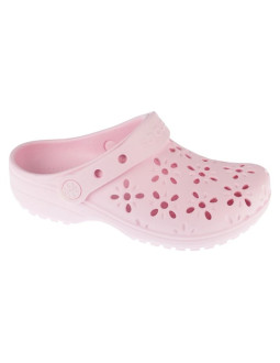 Crocs classic floral cut out clog kids  210943-6zw różowe 28/29