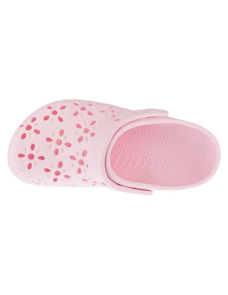 Crocs classic floral cut out clog kids  210943-6zw różowe 28/29