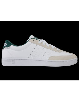 Sneakersy k-swiss court balboa white/cloud dancer/posy green-m (04735-168-m)