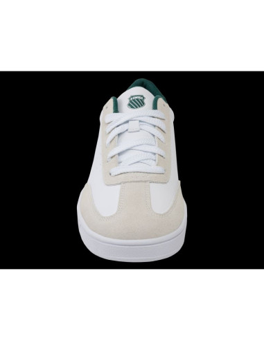 Sneakersy k-swiss court balboa white/cloud dancer/posy green-m (04735-168-m)